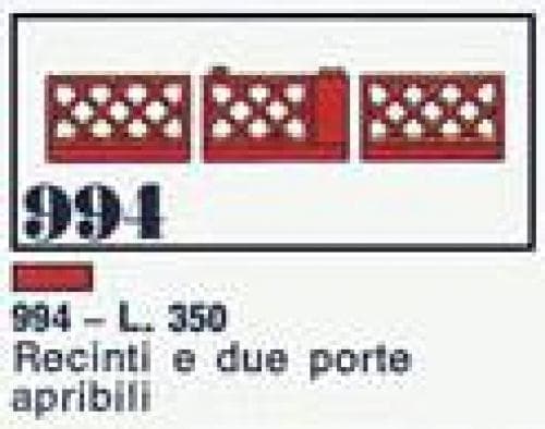 LEGO fences with garden gates LEGO set (#994-1)