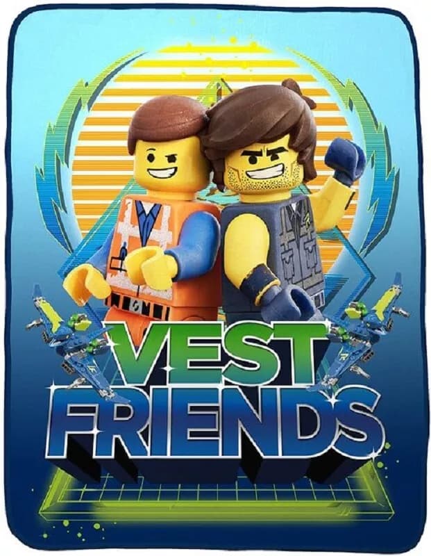 The LEGO Movie 2 Vest Friends Throw LEGO Houseware set (#A3630W-1, 2019)