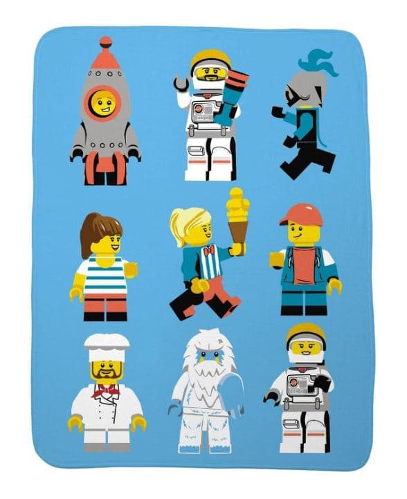 Minifigure Throw LEGO Houseware set (#AT210D-1, 2022)