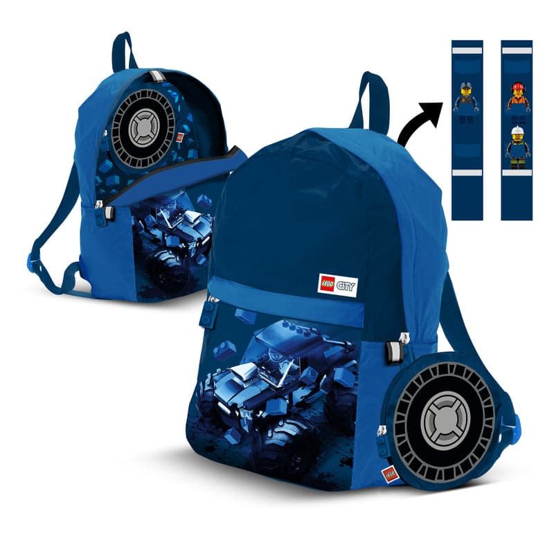 City Foldable Backpack LEGO Bags, Totes, & Luggage set (#BACKPACK-24, 2024)