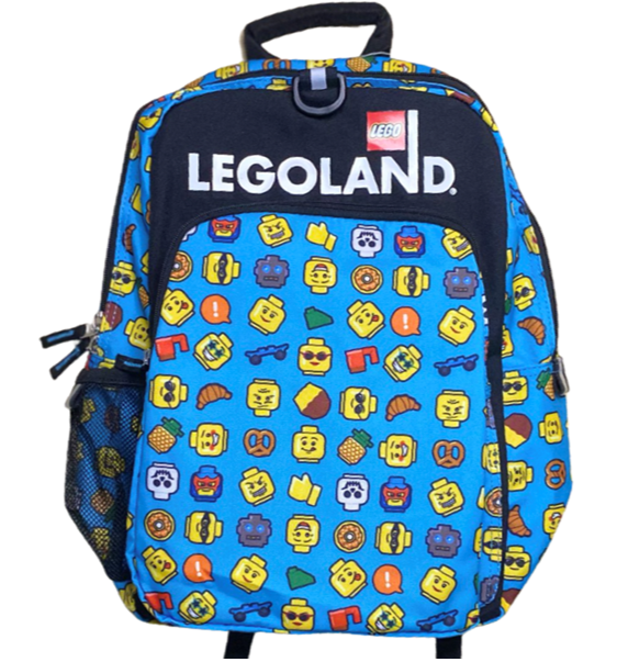 Minifigure Emoji Backpack (Blue) LEGO Bags, Totes, & Luggage set (#BACKPACK-5, 2021)