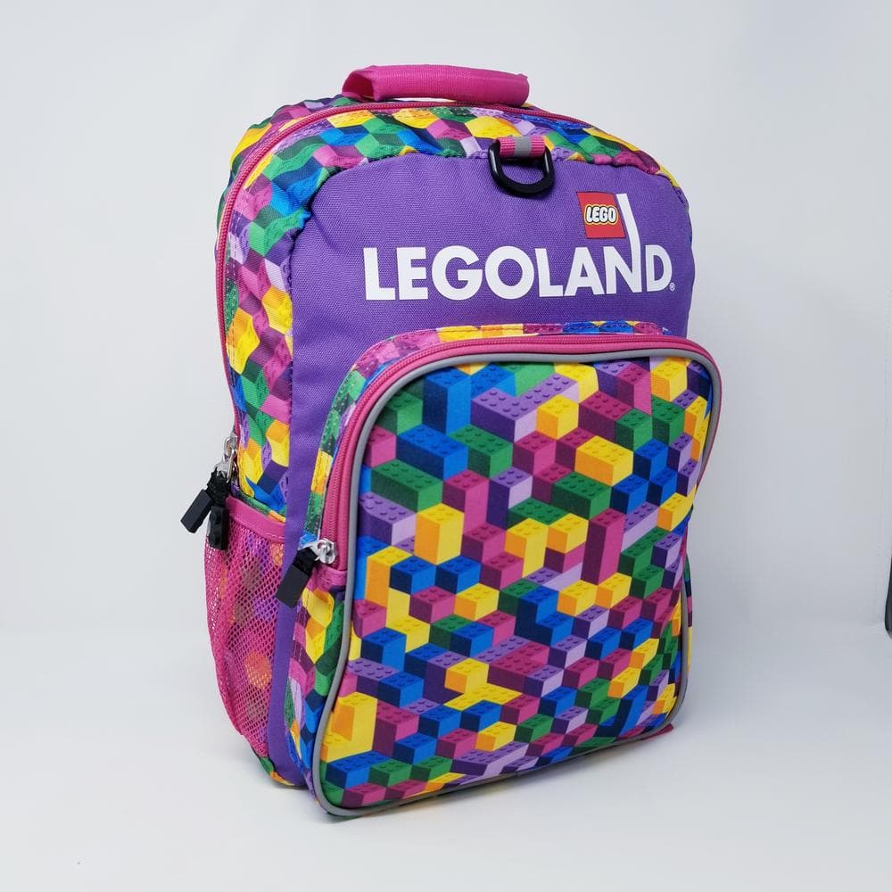 LEGOLAND Purple Brick Maze Backpack LEGO Bags, Totes, & Luggage set (#BACKPACK-7, 2021)