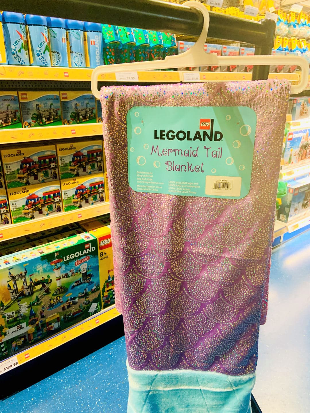 LEGOLAND Mermaid Tail Fleece Blanket LEGO Houseware set (#BLANKET-2, 2020)