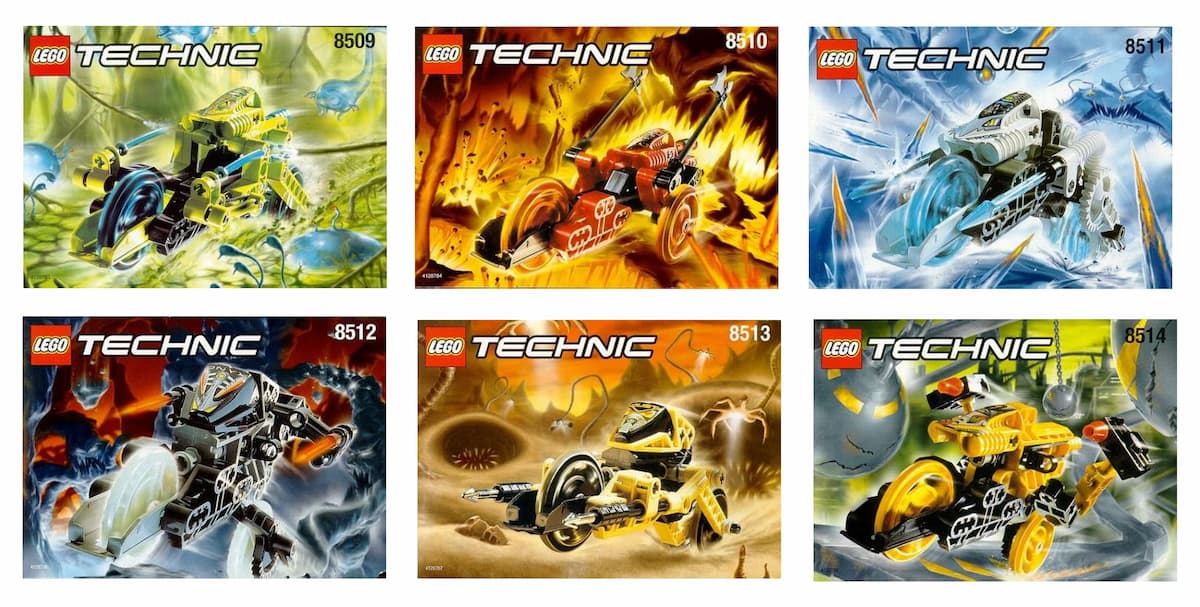 Swamp + Lava + Frost + Onyx + Dust + Power LEGO set (#C8509-5)