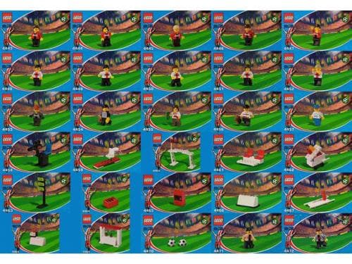 Japanese Coca-Cola Soccer collection sets 4443 thru 4472 LEGO set (#COKESOCCER-1)