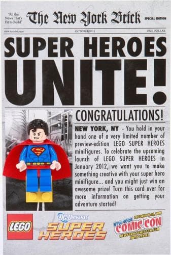 Super Heroes Unite - Superman - New York Comic-Con 2011 Exclusive LEGO set (#COMCON017-1)