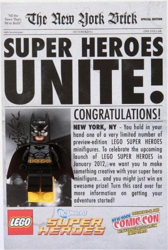 Super Heroes Unite - Batman - New York Comic-Con 2011 Exclusive LEGO set (#COMCON018-1)