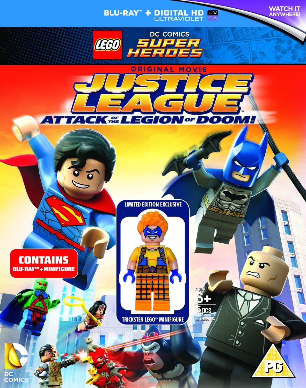 DC Comics Super Heroes: Justice League: Attack of the Legion of Doom! (Blu-ray + Digital) LEGO set (#DCSHDVD2-1)