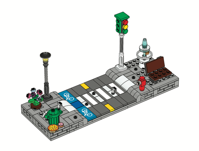Minifigure Crossing Stand LEGO set (#EG00120-1)
