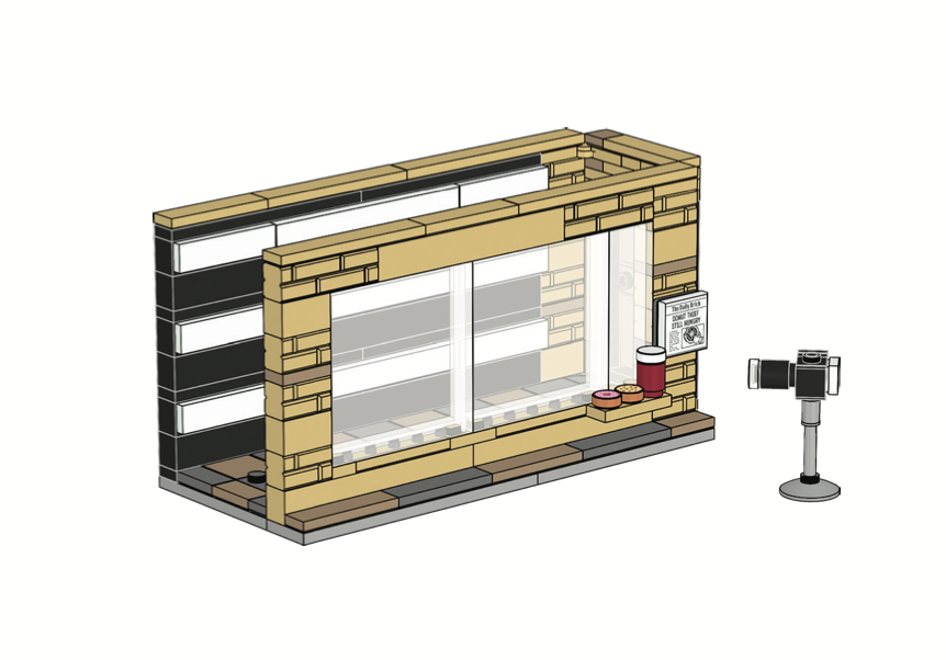 Police Line-up Minifigure Stand LEGO set (#EG00121-1)