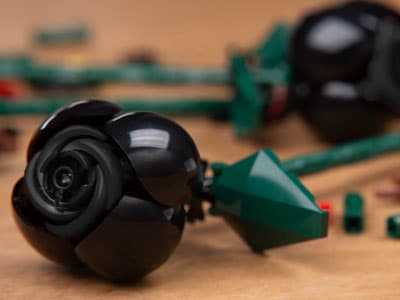2x Black Roses LEGO set (#EG00151-1)