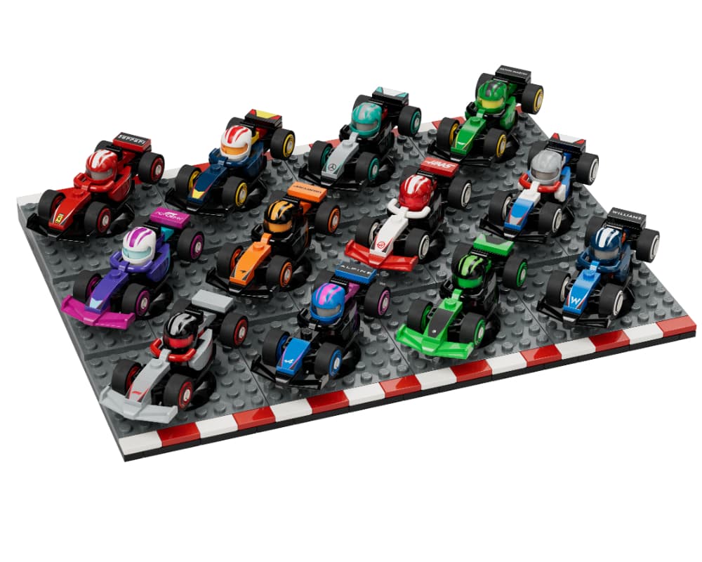 Display Podium for F1 Collectible Race Cars LEGO set (#EG00157-1)