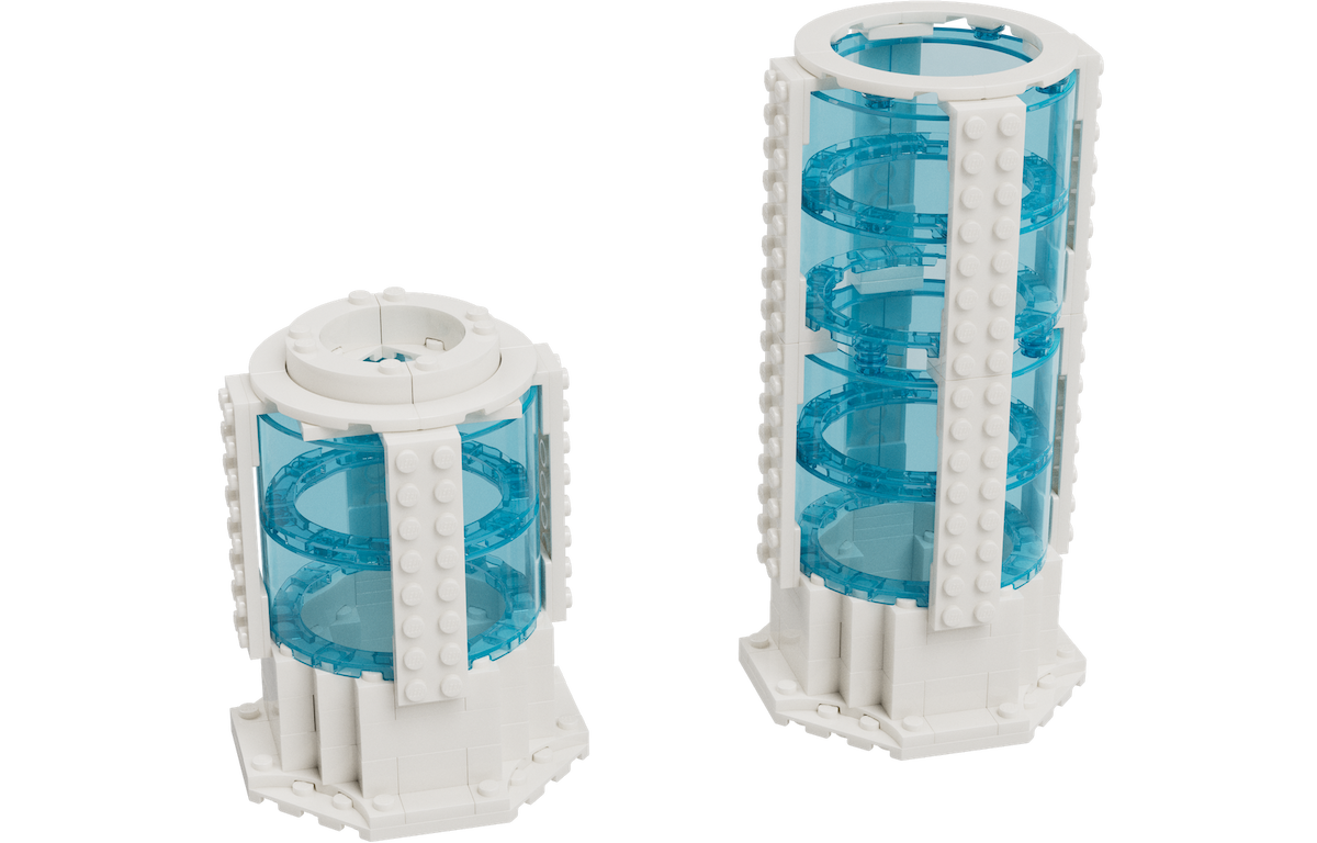 1 x Customisable Flower Vase (Build Short OR Tall) LEGO set (#EG00159-1)