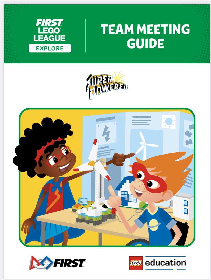 SUPERPOWERED Team Meeting Guide (FLL Explore) LEGO set (#FLL2022-1)