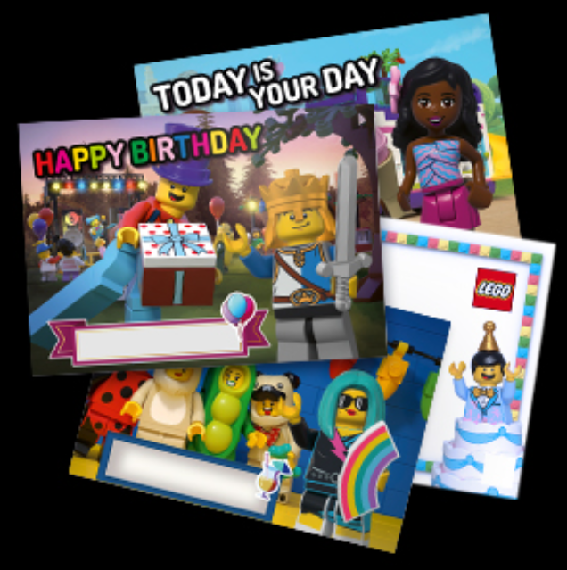 Personalised Greeting Card LEGO Seasonal set (#GREETINGCARD-1, 2021)