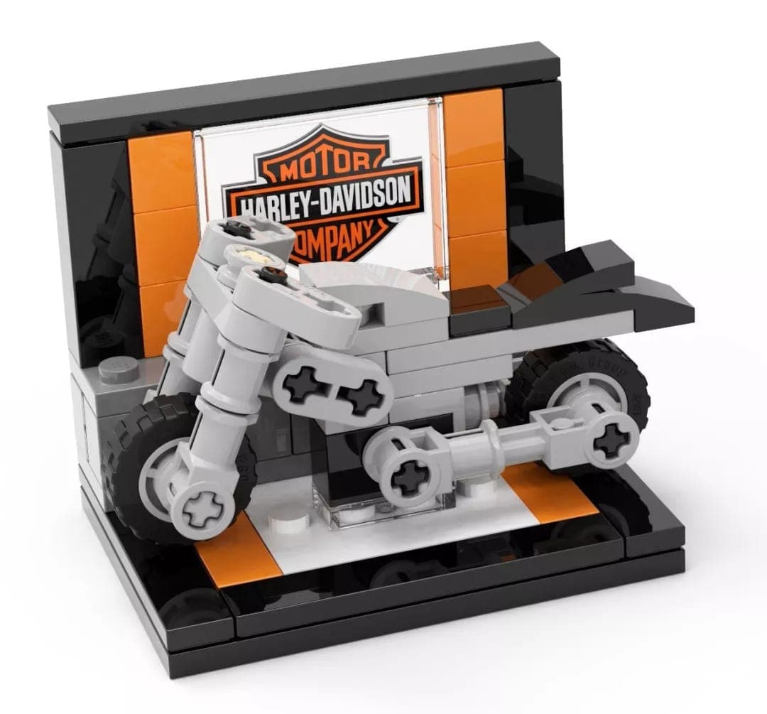 Harley-Davidson Mini Motorcycle LEGO set (#HARLEY-1)