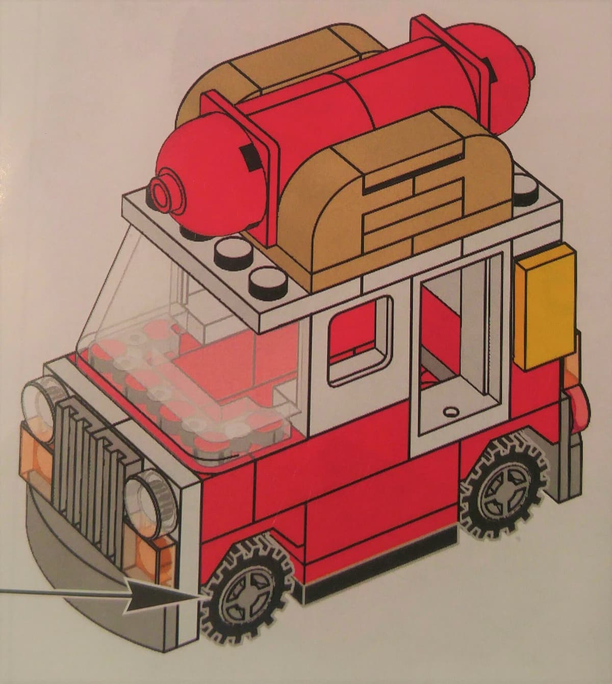 Hot Dog Truck LEGO set (#HOTDOGTRUCK-1)