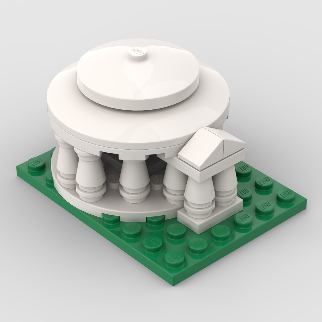 Jefferson Memorial LEGO set (#JEFFERSONMEMORIAL-1)