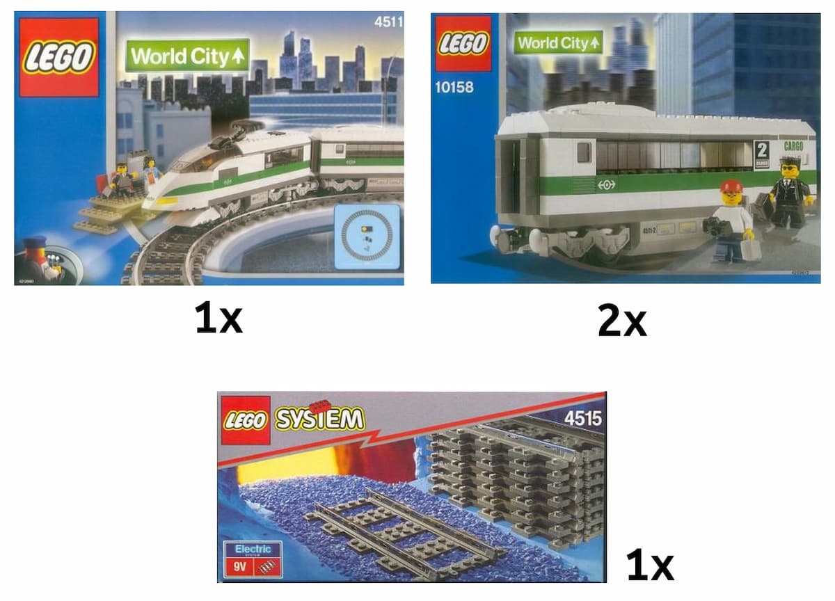 Deluxe High Speed Train Collection LEGO set (#K10158-1)