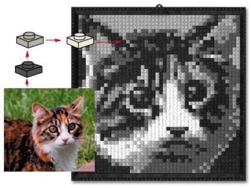 Lego Mosaic Cat LEGO set (#k34431-1)