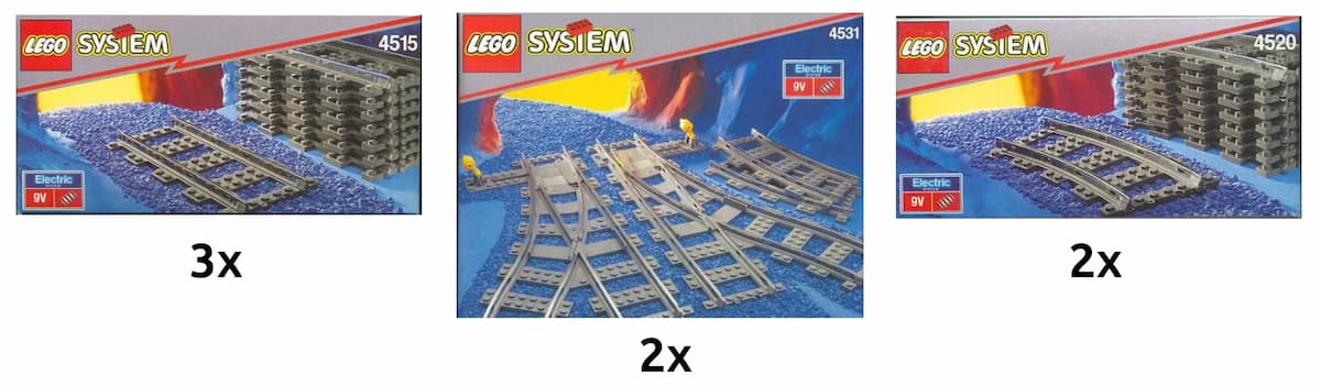 Deluxe Track Kit LEGO set (#K4531-1)