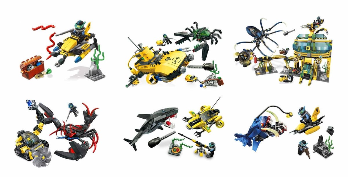 Complete Aqua Raiders Collection LEGO set (#K7775-1)