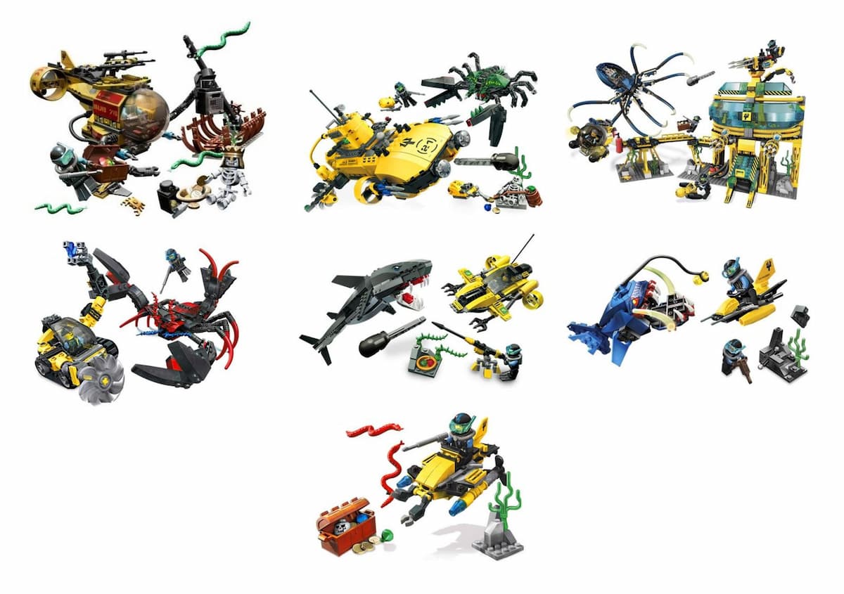 Ultimate Aqua Raiders Collection LEGO set (#K7776-1)