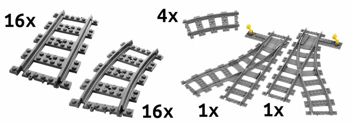 Oval Track for RC Trains LEGO set (#K7895-1)