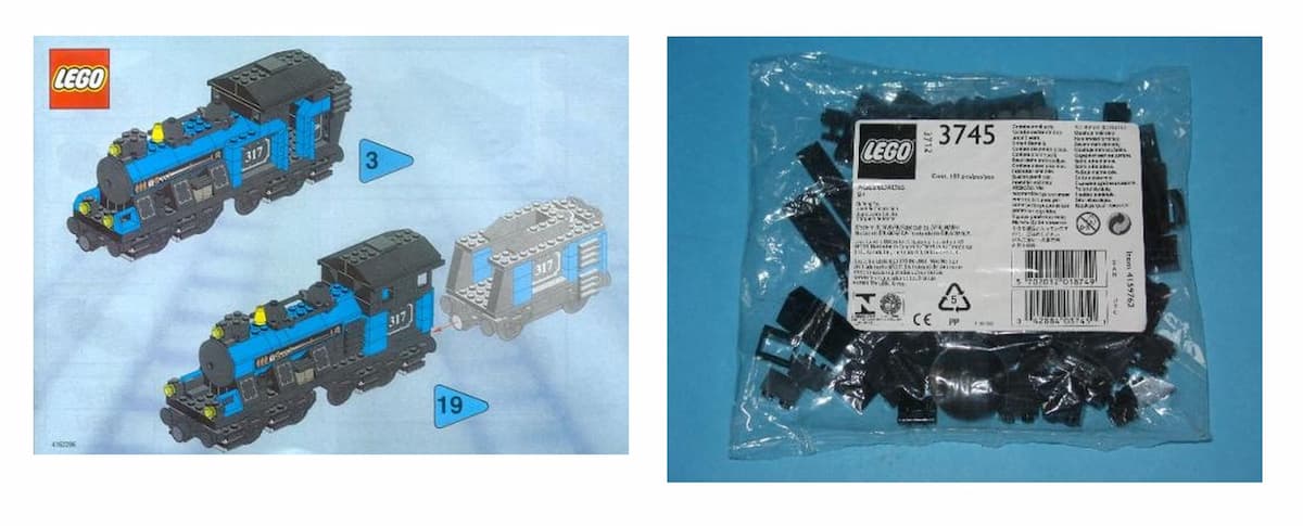 Large Train Engine Black LEGO set (#KT105-1)