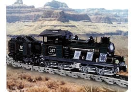 Large Train Engine with Tender Black LEGO set (#KT205-1)