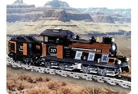 Large Train Engine with Tender Brown LEGO set (#KT206-1)