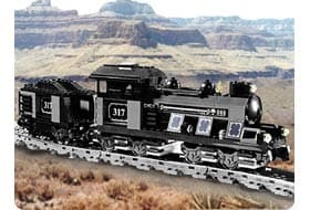 Large Train Engine with Tender Gray LEGO set (#KT207-1)