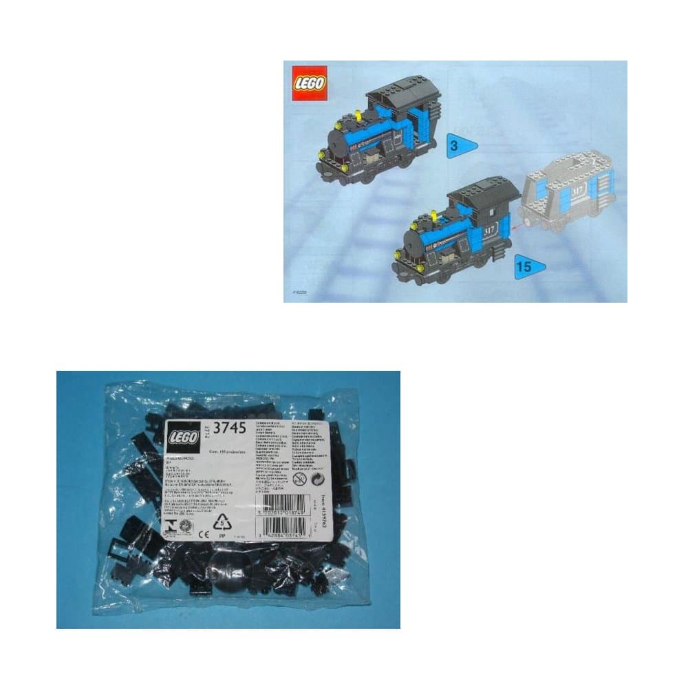 Small Train Engine Black LEGO set (#KT305-1)