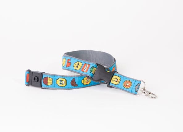 Minifigure Emoji Lanyard (Blue) LEGO Gear set (#LANYARD-10, 2023)