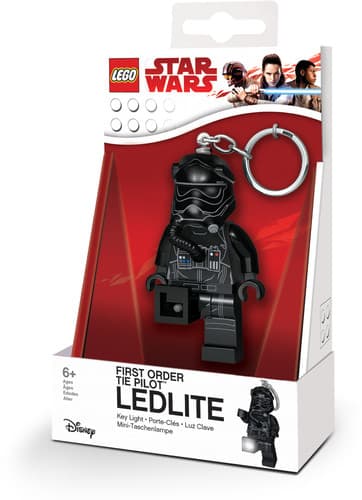 First Order Tie Fighter Pilot Key Light LEGO Key Chain set (#LGLKE113-1, 2018)