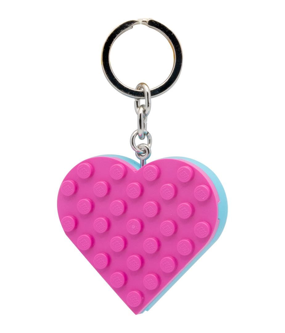 Pink Heart Key Light LEGO Key Chain set (#LGLKE138H-1, 2022)