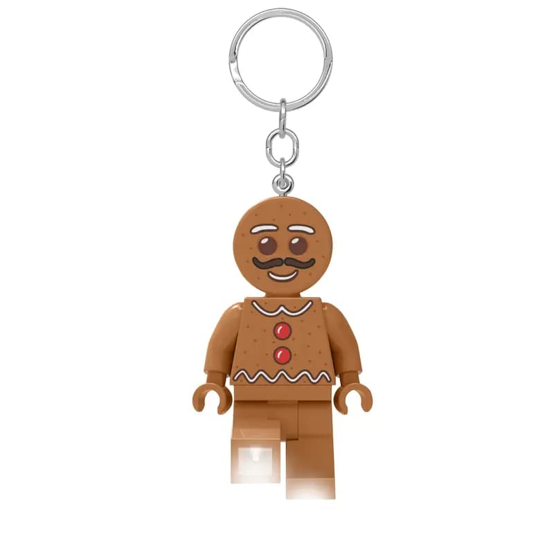 Gingerbread Man Key Light LEGO Key Chain set (#LGLKE182H-1, 2022)