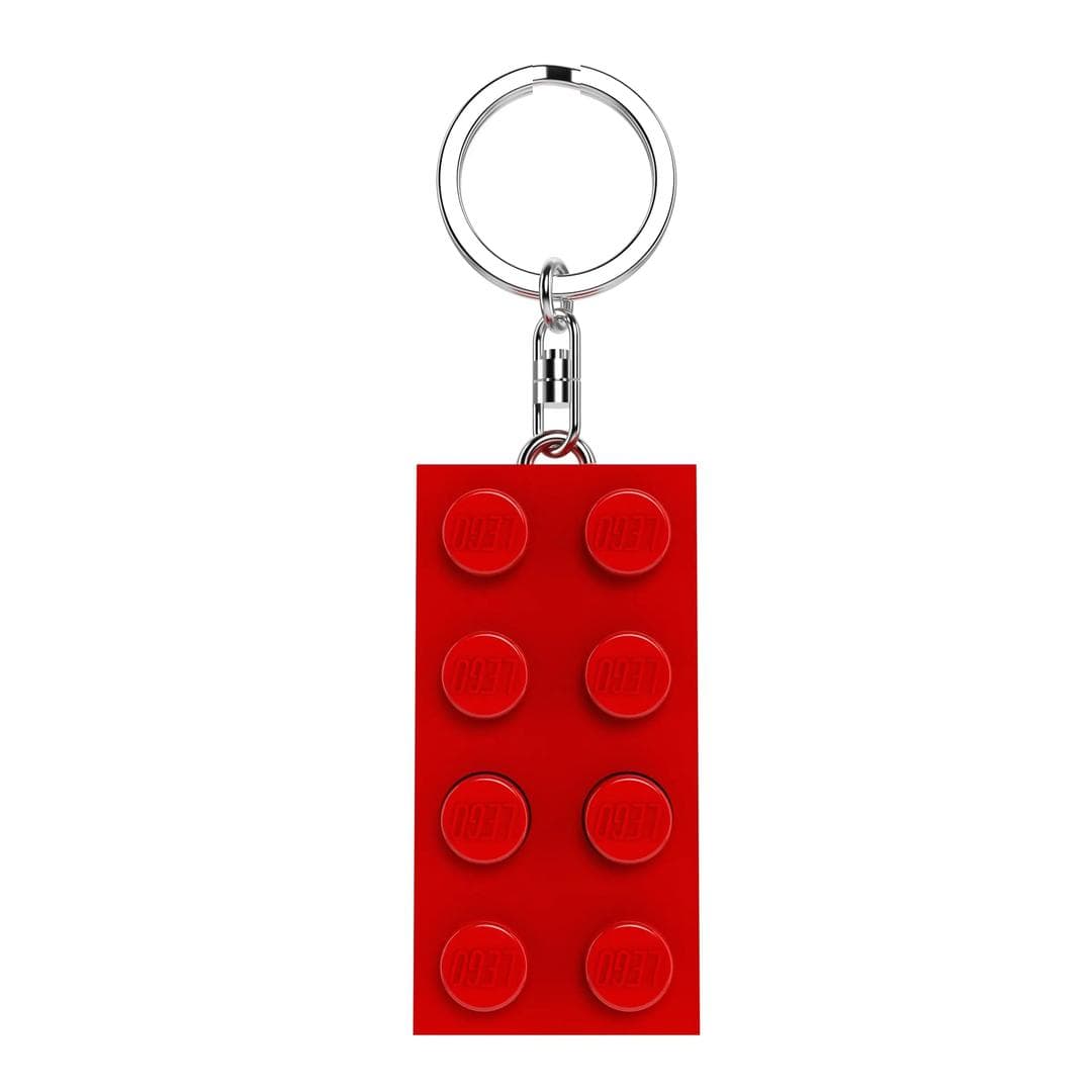 2 x 4 Brick Key Light V2 (Red) LEGO Key Chain set (#LGLKE234R-1, 2025)