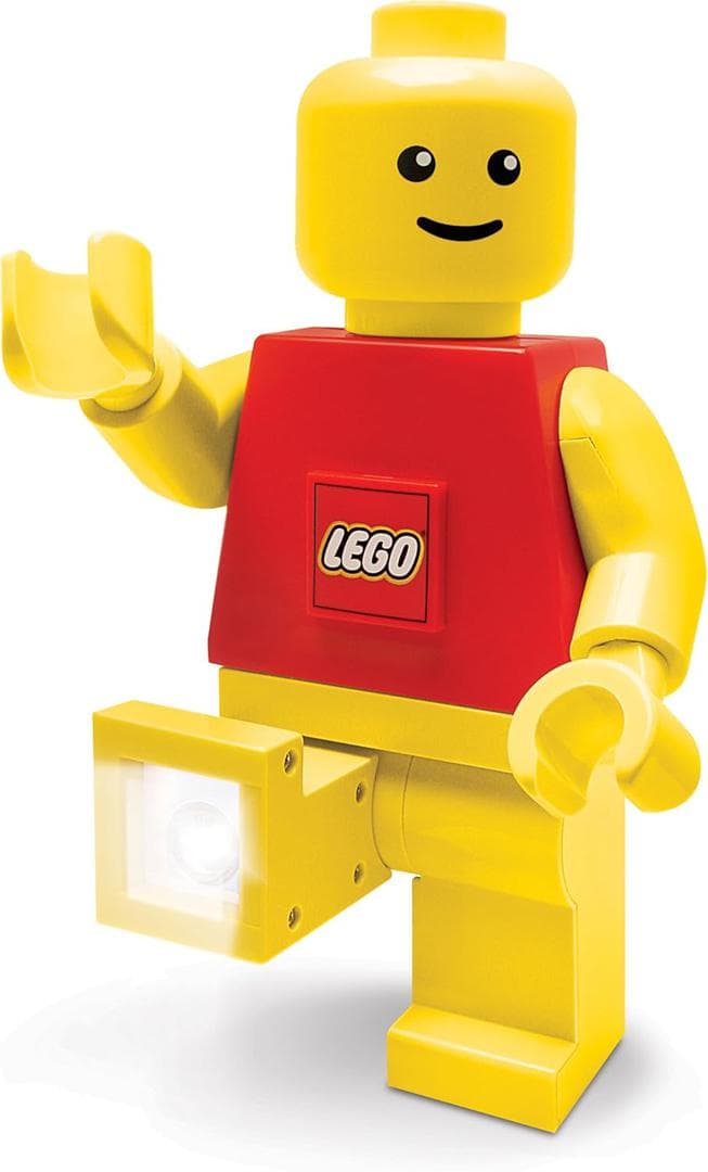 Minifigure Flashlight with Red Torso, Yellow Arms and Yellow Legs LEGO Houseware set (#LGLT01-1, 2009)