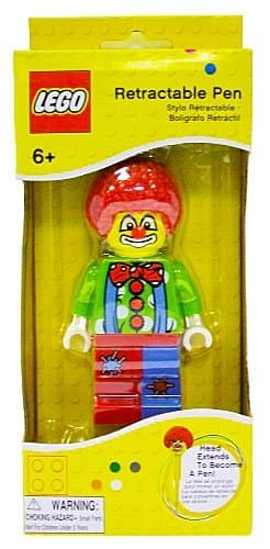 Clown Retractable Pen LEGO Stationery and Office Supplies set (#LGO2274-1, 2013)