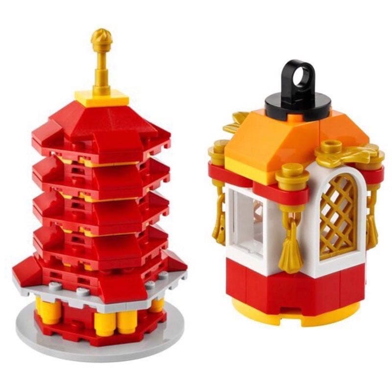 LNY Pagoda and LNY Lantern LEGO set (#LNYPAGODA-1)