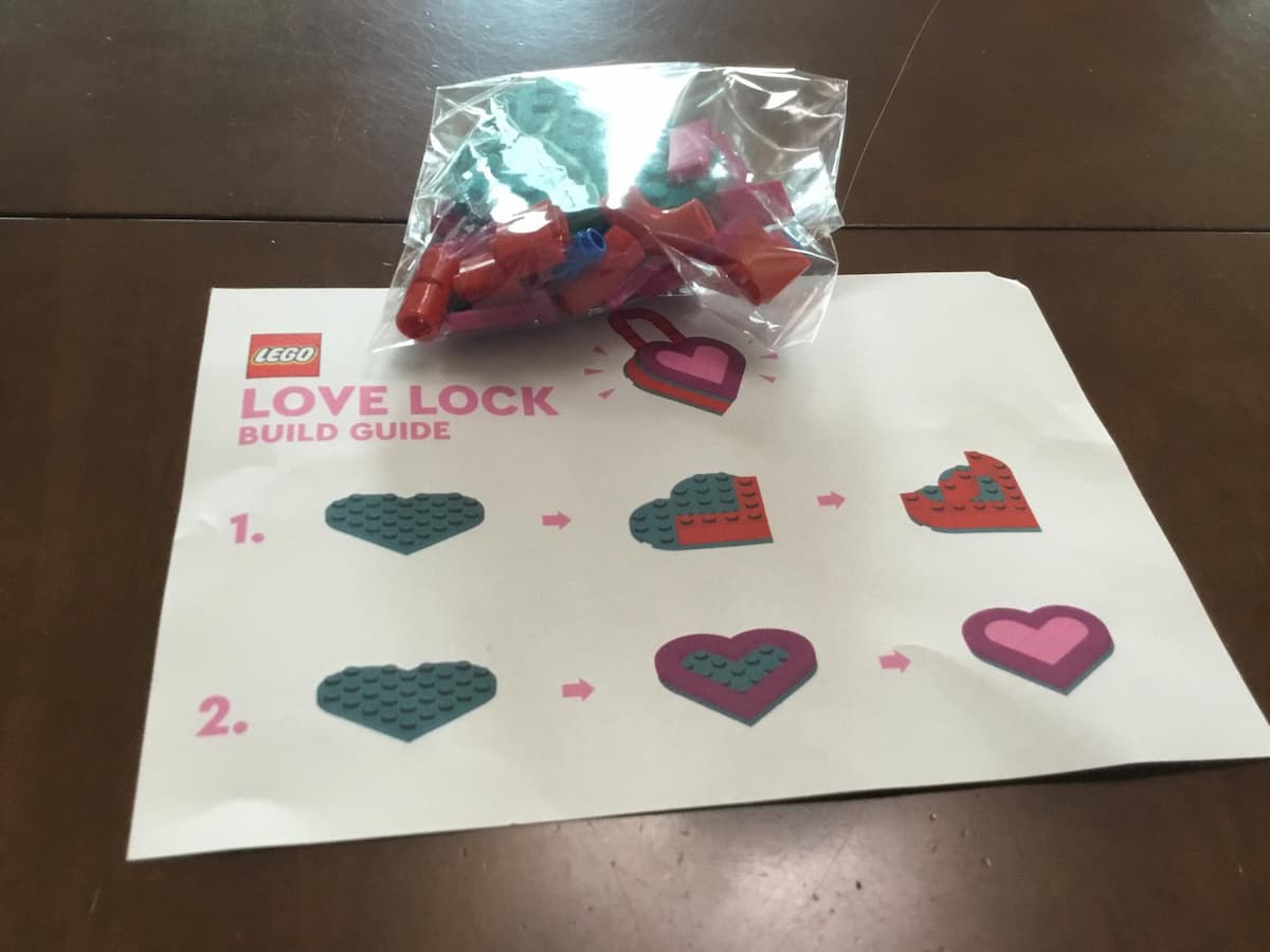 Love Lock LEGO set (#LOVELOCK-1)