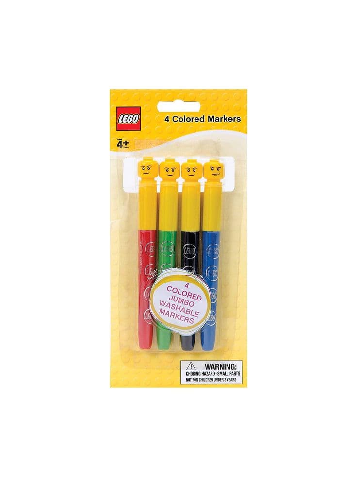 4 Coloured Markers LEGO Stationery and Office Supplies set (#MARKERS-1, 2012)