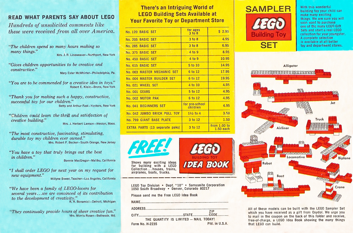 Oxydol Sampler Set LEGO set (#OXYDOL-1)