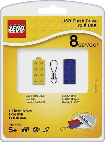 Brick USB Flash Drive - 8GB LEGO Stationery and Office Supplies set (#PFDI8GLEGOGE-1, 2015)