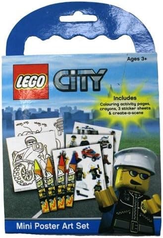 City Police Mini Poster Art Set LEGO Stationery and Office Supplies set (#POSTER-1, 2014)