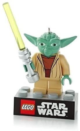 Hallmark Keepsake Christmas Tree Ornament - Star Wars Yoda LEGO set (#QXI2245-1)