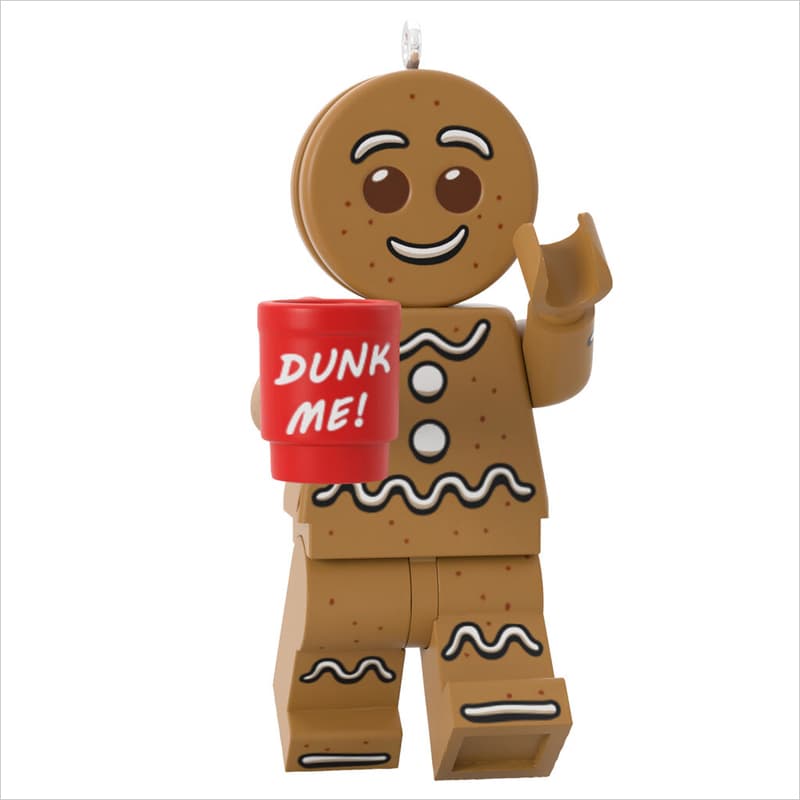 Hallmark Keepsake Christmas Tree Ornament - Gingerbread Man LEGO Seasonal set (#QXI2584-1, 2020)