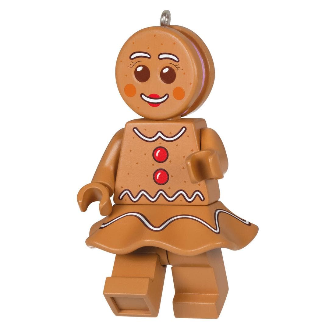Hallmark Keepsake Christmas Tree Ornament - Gingerbread Woman LEGO Seasonal set (#QXI7329-1, 2023)