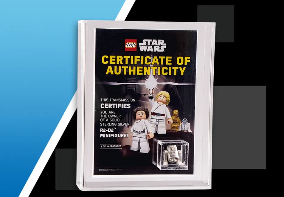 Sterling Silver R2-D2 LEGO set (#R2D2-1)